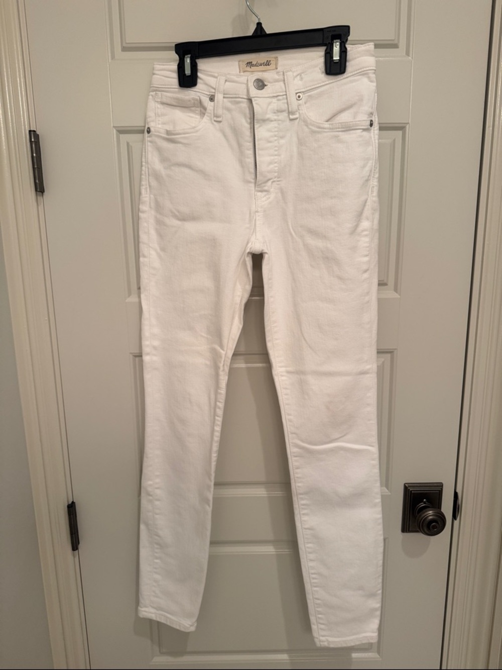 Madewell White Skinny Jeans - High Rise Slim Fit